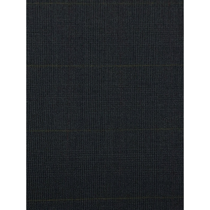 Dark Slate Gray/Earth Brown 100% Wool Plaid Weave Suiting 60W