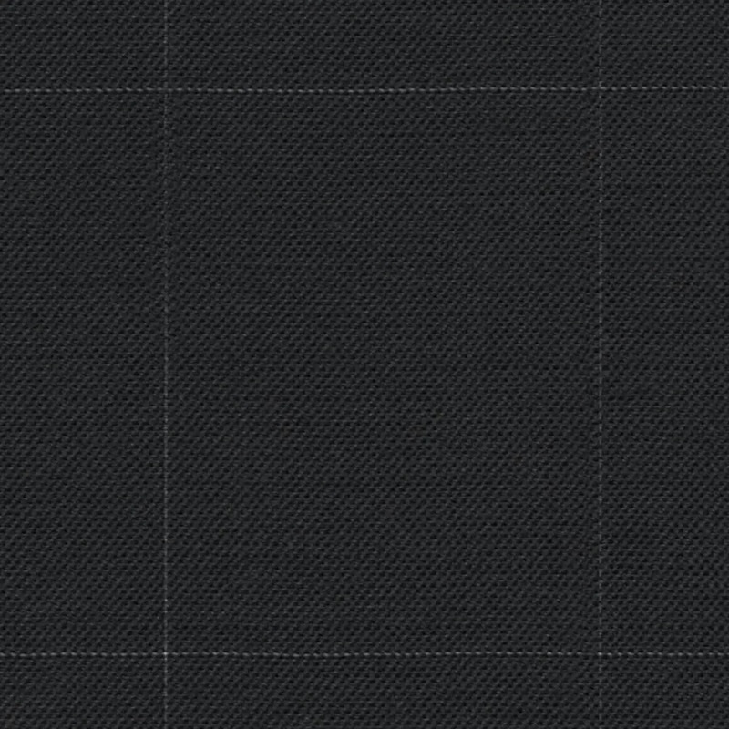 Charcoal Sharkskin with Windowpane 1 1/2 x 2 inch Super 140's All Wool Suiting By Holland & Sherry