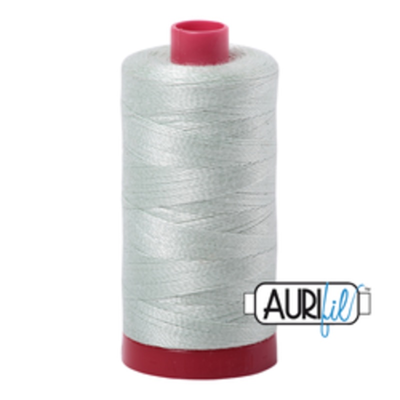 Aurifil Cotton Mako 12wt Thread 356 yards - Platinum #2912