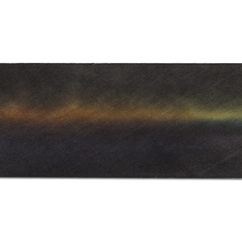 Aurora Borealis Hand-Dyed Silk Ribbon by Hanah Silk (Made in USA)