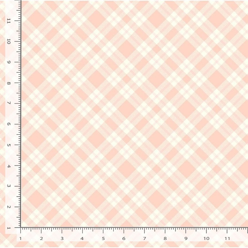 Til The Cows Come Home Plaid Blush Timeless Treasures Cotton Fabric TT-PLAID-CD4050-BLUSH