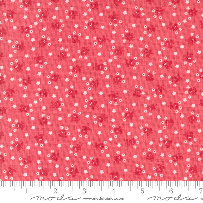 Summertime Dark Pink Fairground Yardage by Camille Roskelley for Moda Fabrics