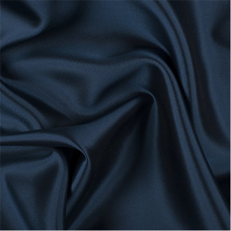 Runway Silks Dark Blue/Black Silk/Wool Gab Fabric - Reorderable