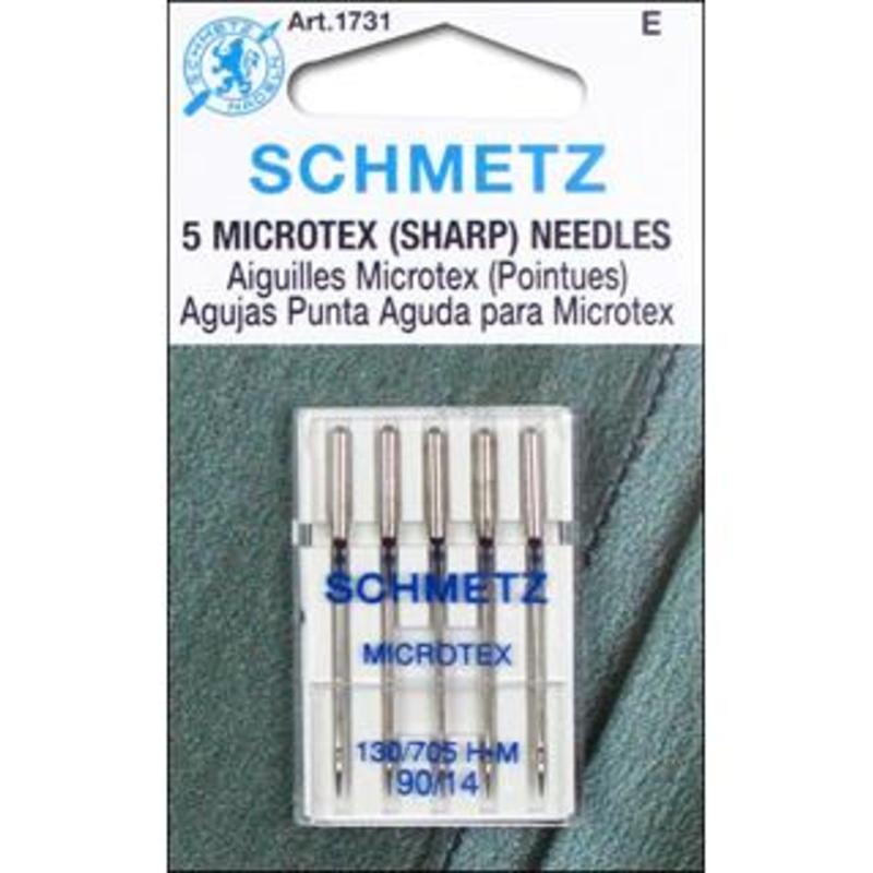 Schmetz Mach Needle Microtex Sharp Sz 90/14 5pc