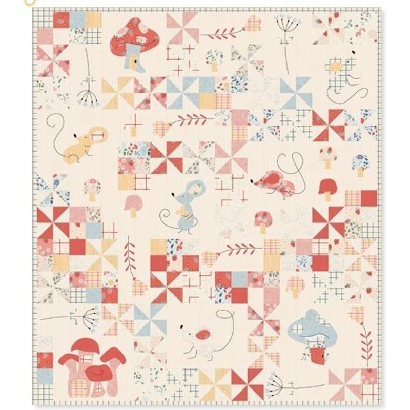 Strawberry Days Field Mice USB & Pattern