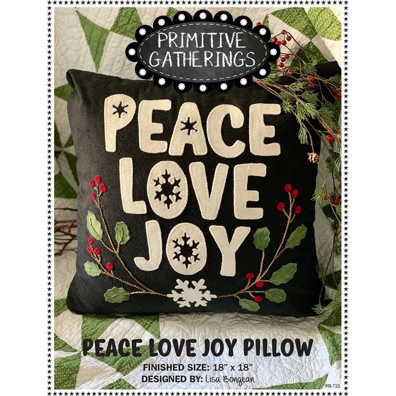 Peace, Love, Joy Pillow