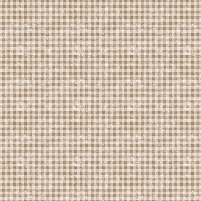 Sagebrush Babies Collection-Distressed Gingham-55250205-02 Light Taupe