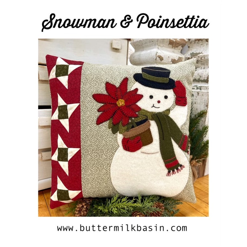 Snowman & Pointsettia