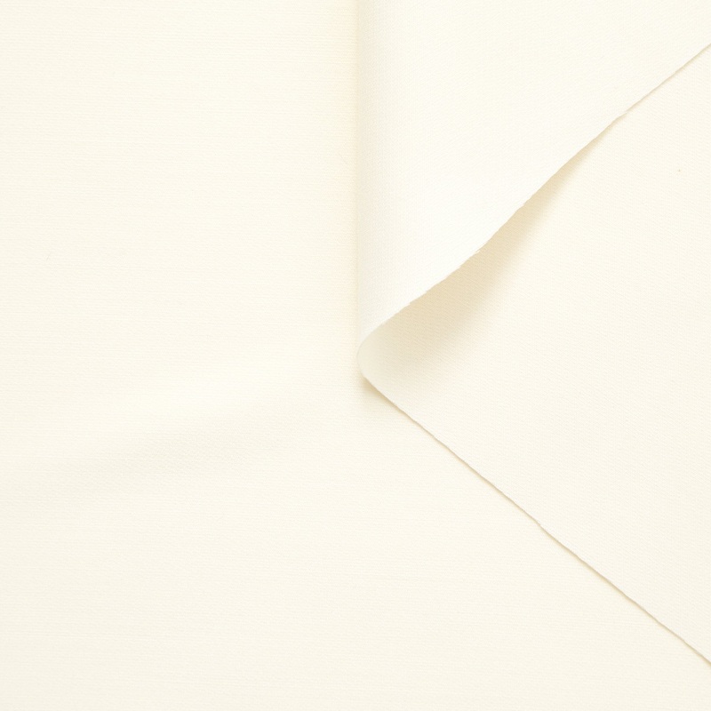T23M05695 | Double Face Wool & Silk Cady White Alyssum