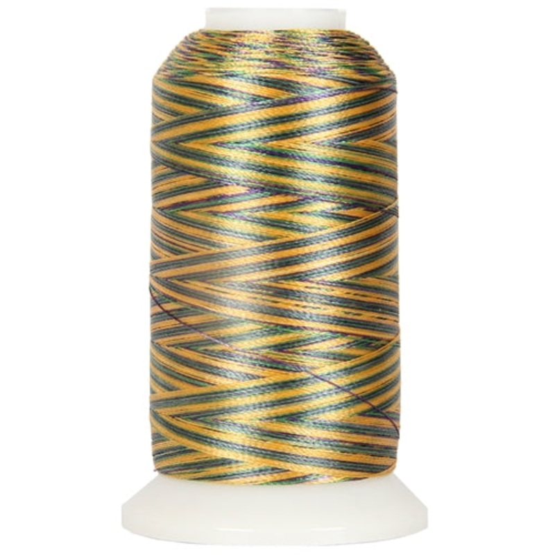 Multicolor Polyester Embroidery Thread No. 23 - Variegated Mardi Gras