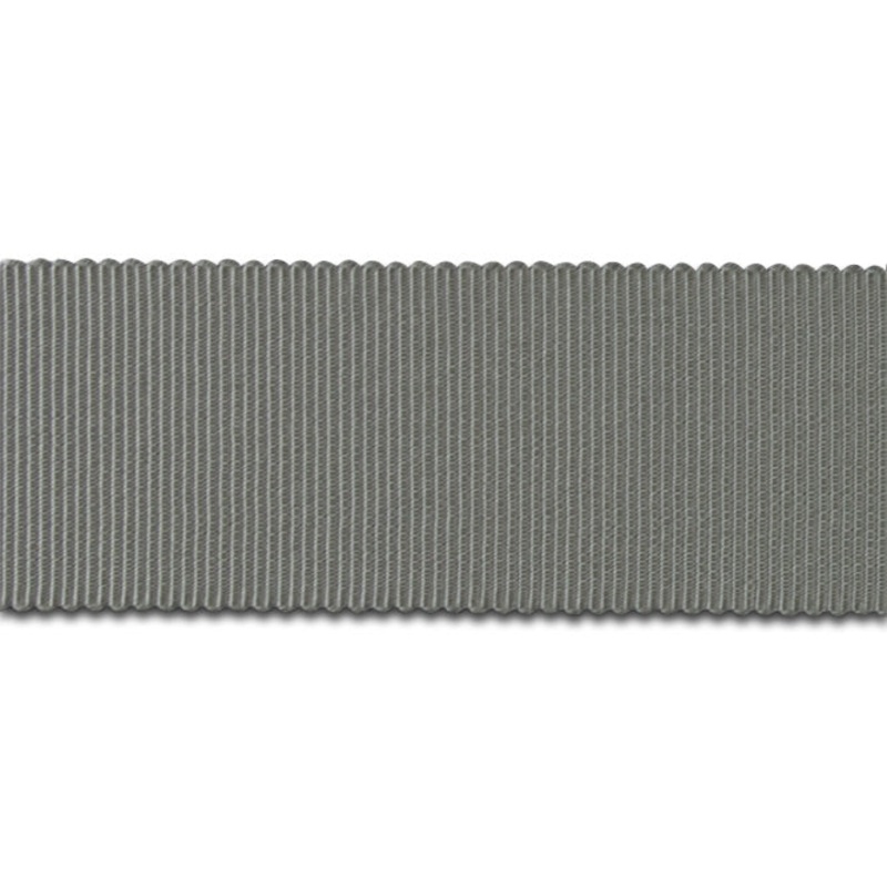 Pewter Rayon Petersham Grosgrain Ribbon (Made in Japan)