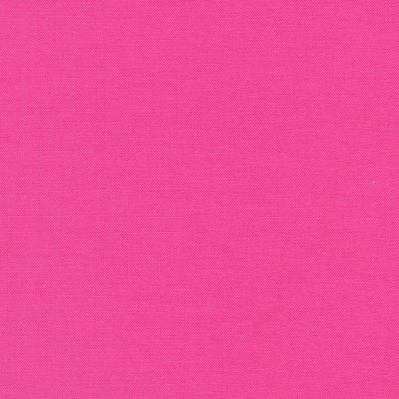 Robert Kaufman - Kona Cotton - Bright Pink - Yardage