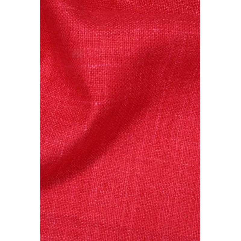 Strawberry Silk Linen (Matka) Fabric