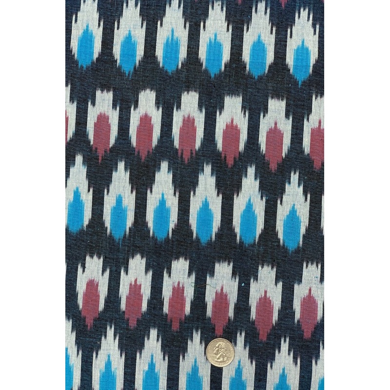 Blue 38 Cotton Ikat