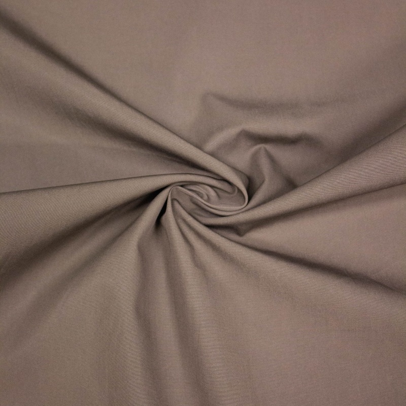 Sede Taupe Brown Cotton Poplin Fabric
