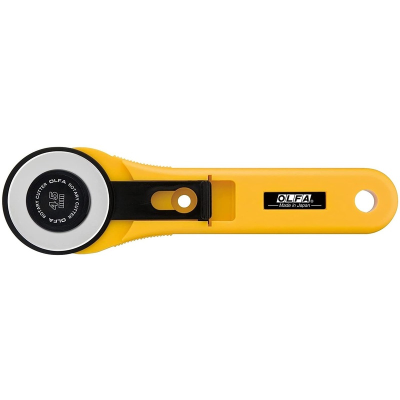 SALE Olfa Straight Handle 45mm Rotary Cutter N004-RTY-2G - Light to Medium Projects - Left or Right-Handed