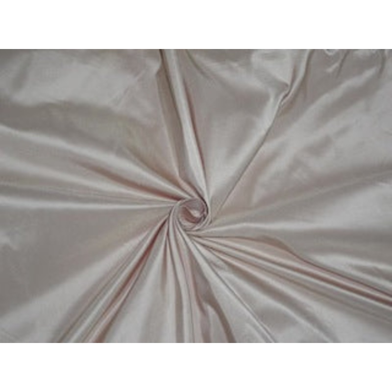 100% Pure SILK TAFFETA FABRIC Light Pink Eggshell color 54"wide