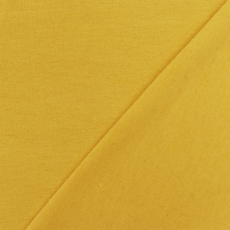 Yellow Solid Stretch Cotton Spandex Jersey Knit Fabric