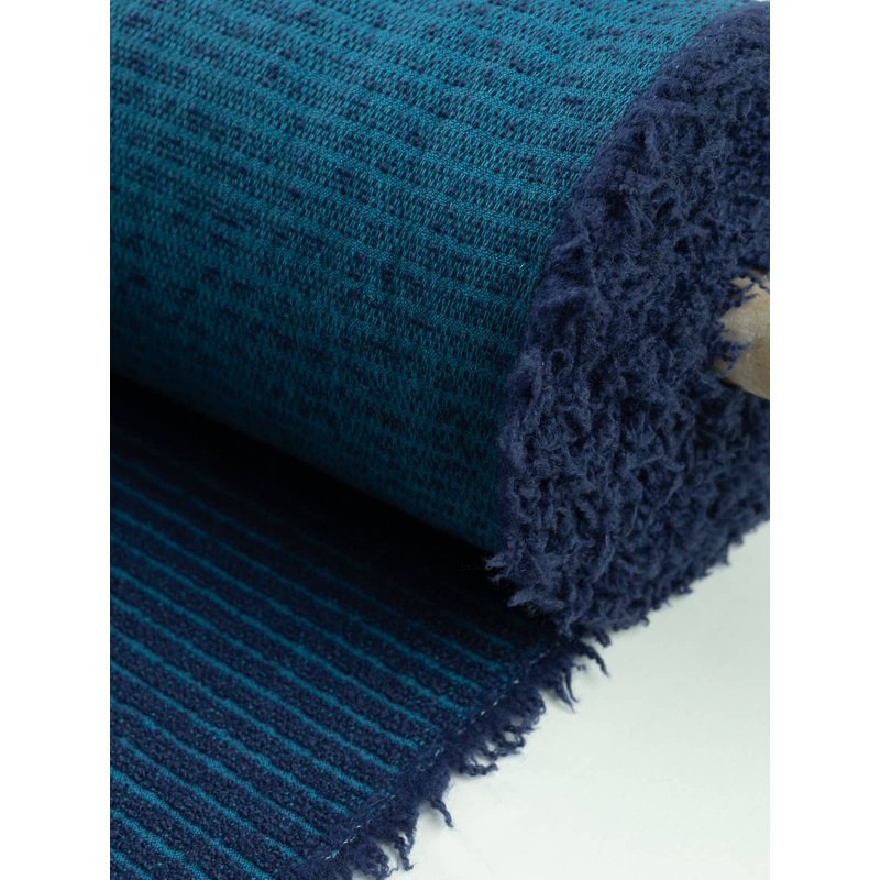 Boucl Stripes Wool Furnishing - Jewel Deep