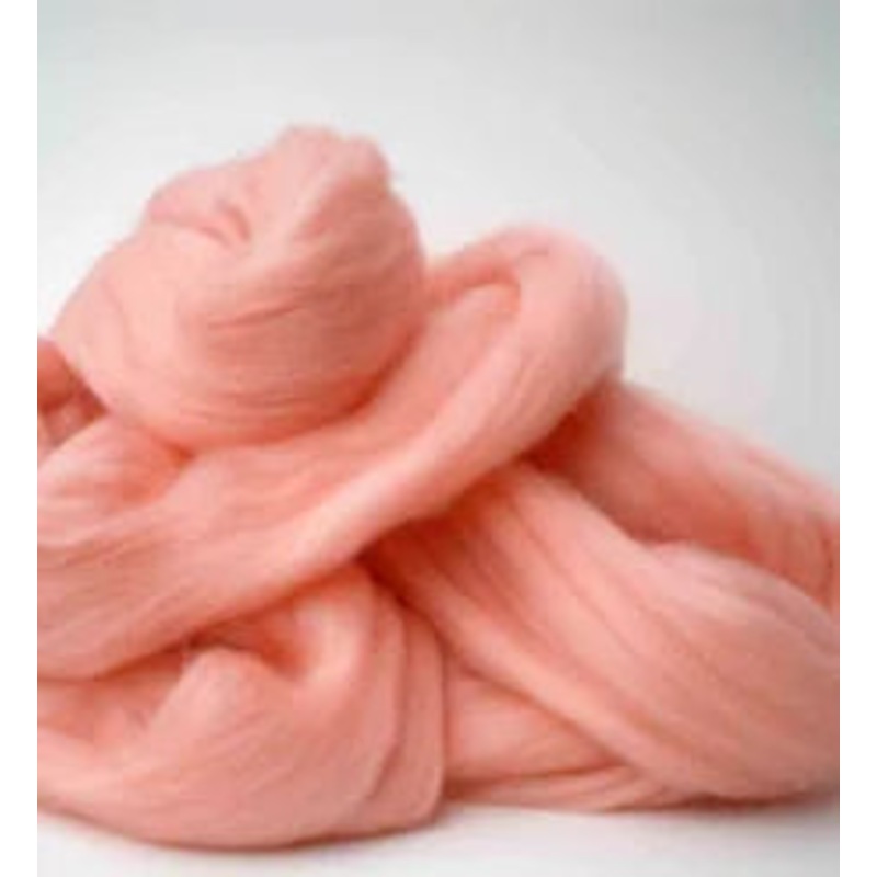 Maori - Wool Roving - Salmon - 1 oz.
