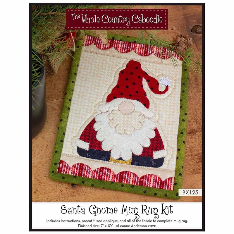 Santa Gnome Mug Rug Kit