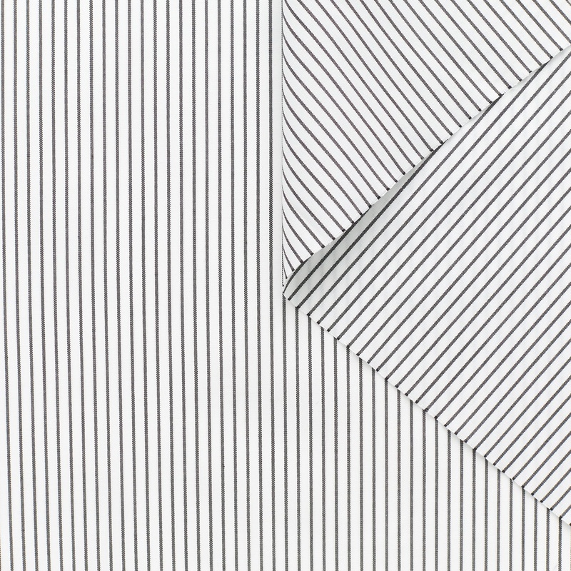T22A02406 | Pinstripe Cotton Poplin Bright White