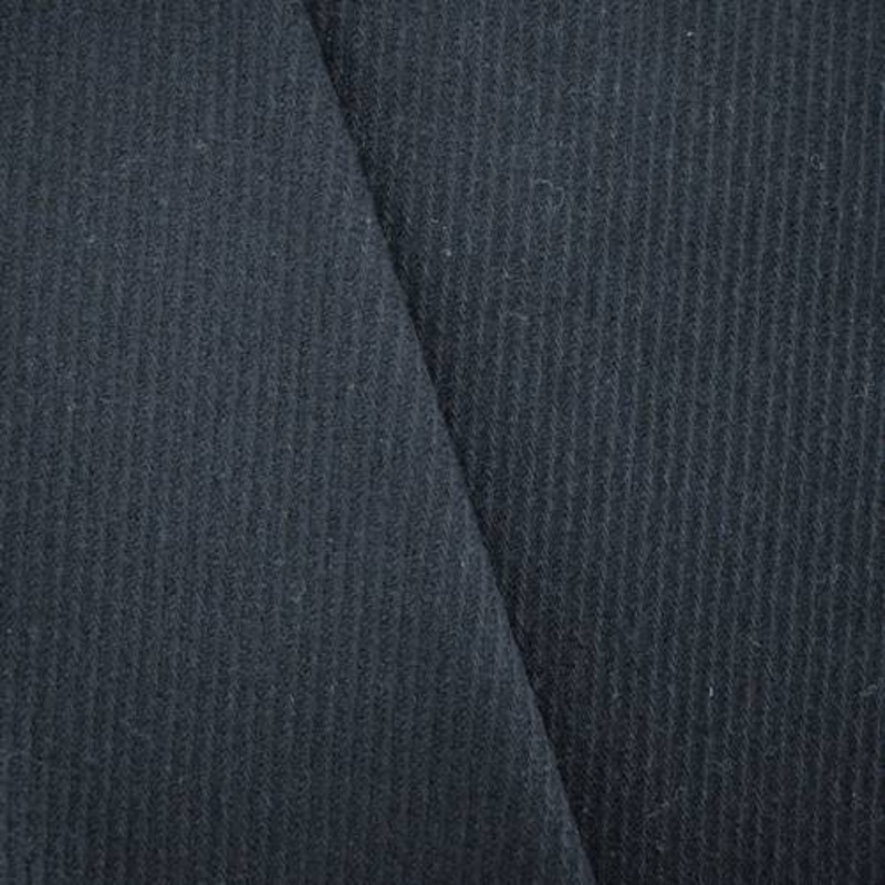 2 1/2 YD PC-Midnight Navy/Black Wool Blend Twill Jacketing Fabric