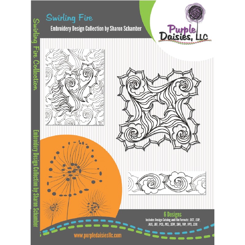 Swirling Fire - Digital Design Collection
