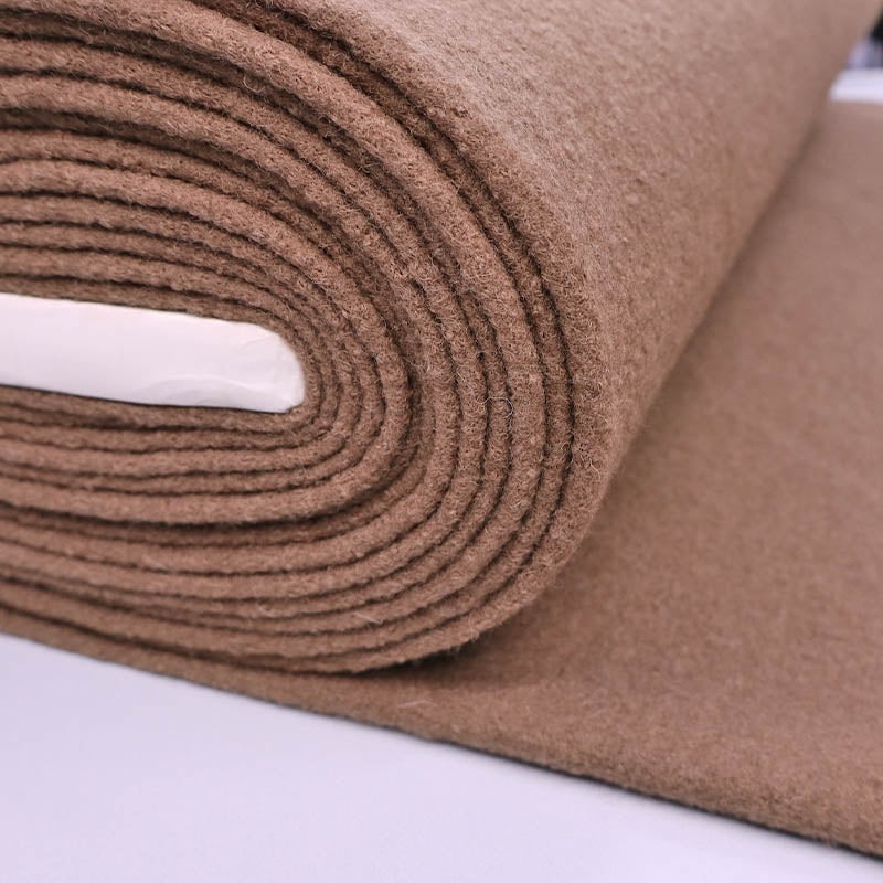 100% Boiled Wool - Brown