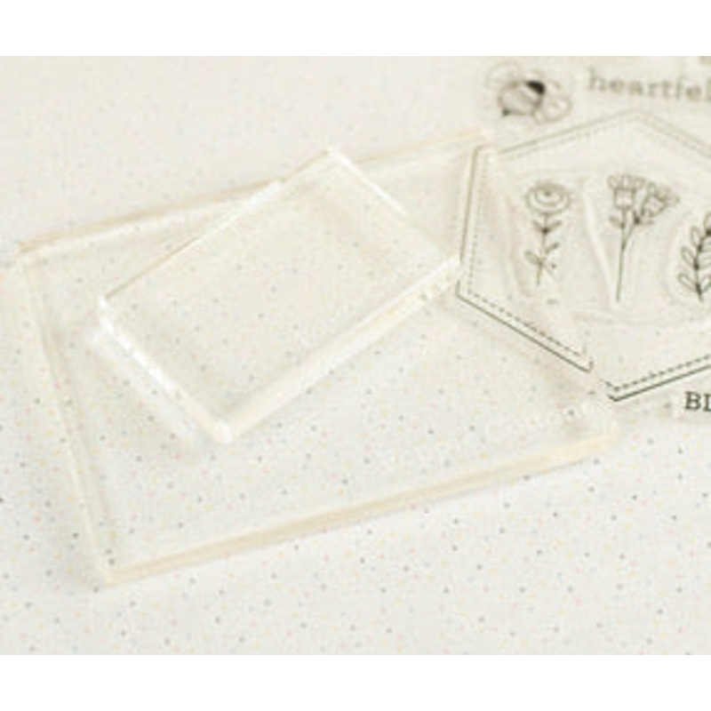 Acrylic Blocks for Embroidery Stamps by Poppie Cotton