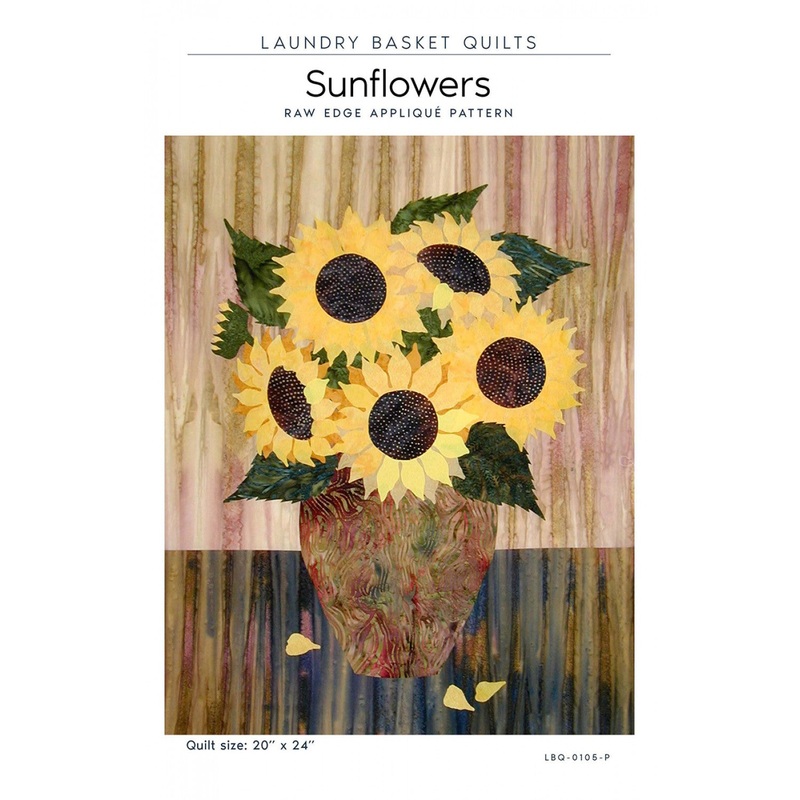 Sunflowers Mini Quilt Pattern by Laundry Basket Quilts