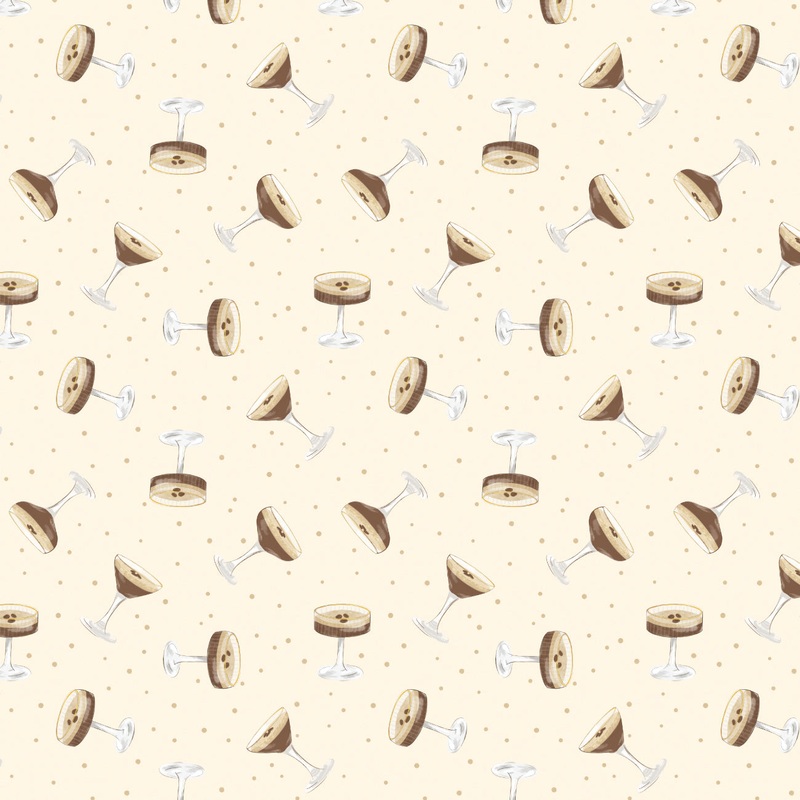 Tini Time Collection-Espresso Martini Toss-Cream-100% Cotton-58250303-02 Cream