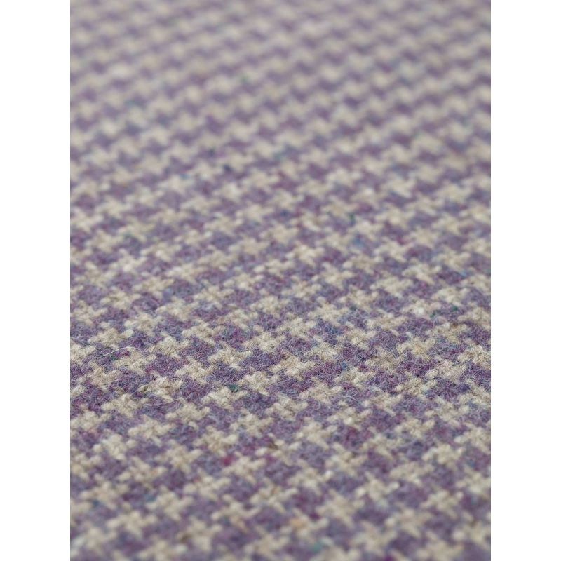 Donegal Tweed Houndstooth Irish Wool - Nostalgic Lilac