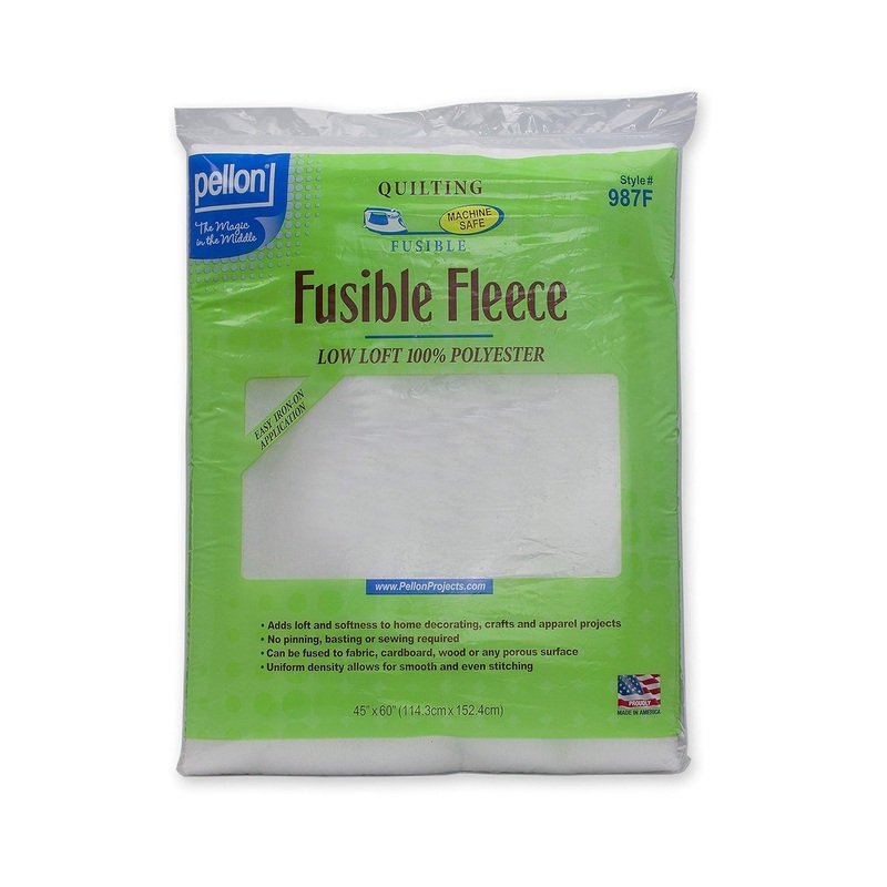 Pellon Low Loft Fusible Fleece 45x60" White 987F-2103