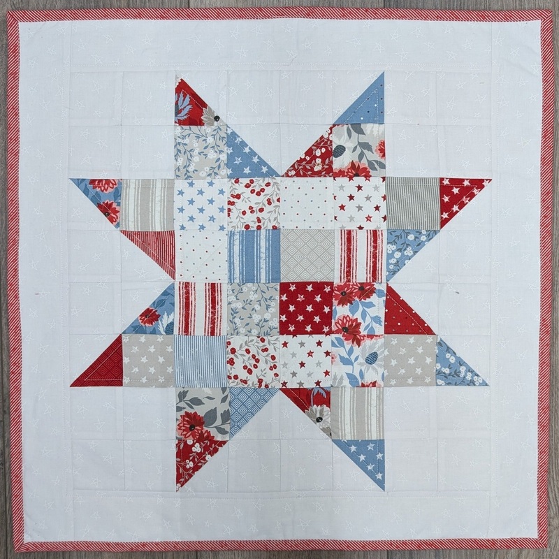 Patchy Stary Old Glory Finished Item Size: 20" x 20"