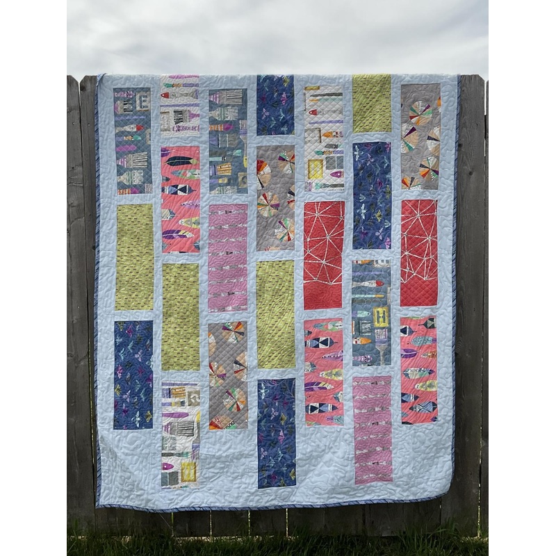 Quilt-Claudette Blue--57"x75"