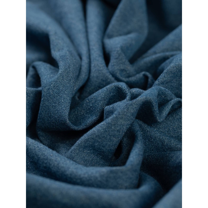 8oz Washed Cotton Denim - Engineer Blue