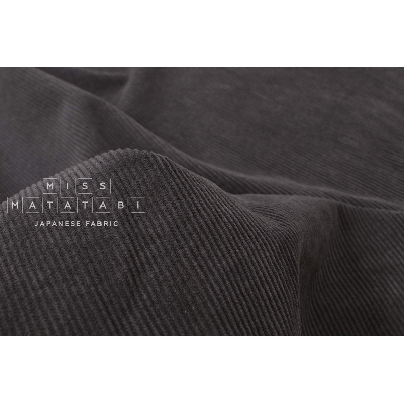 Shokunin Collection Yarn-dyed Kotohiradaki Corduroy - charcoal