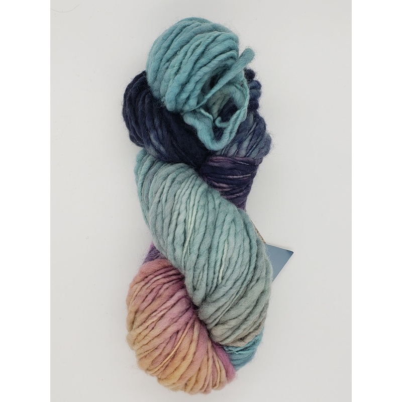Slubby - FLORA - Merino/Blue Face Leicester - Hand Dyed Textured Yarn Thick and Thin - Variegated Shades