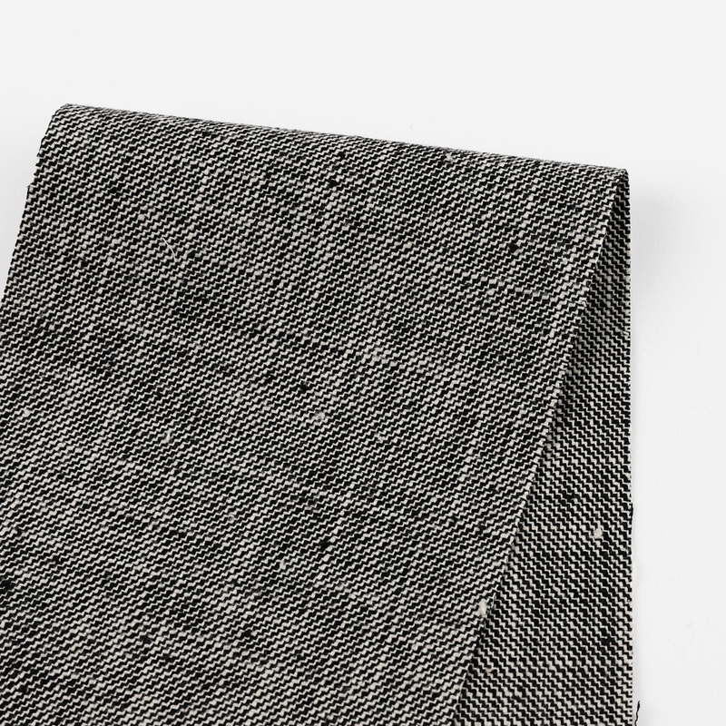 Stepped 2 Tone Heavyweight Cotton - Black