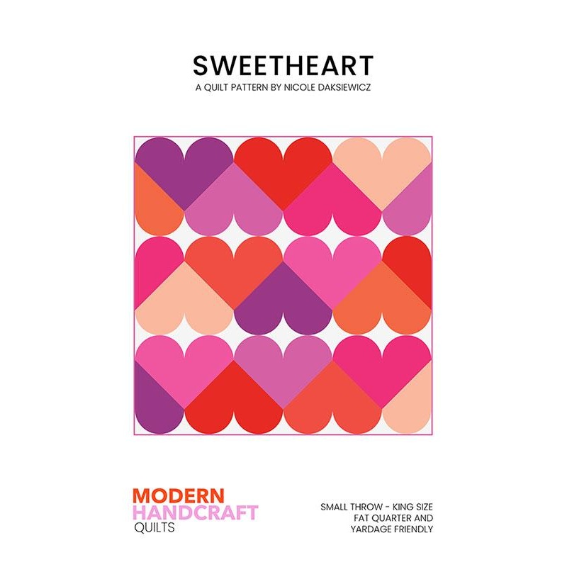 Sweetheart Quilt Pattern by Modern Handcraft