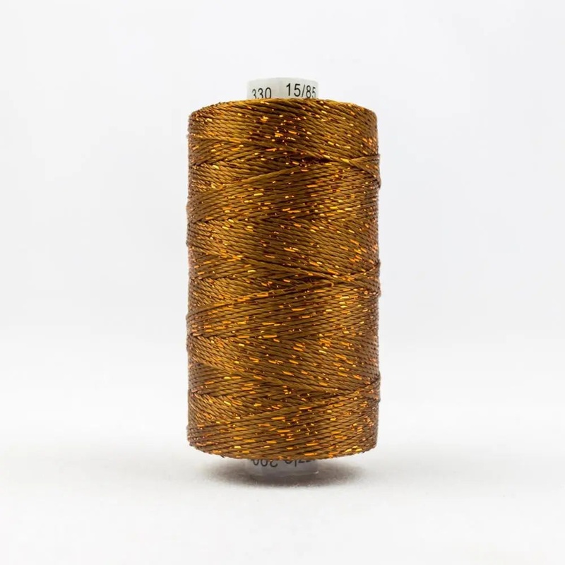 DZ330 - Dazzle Rayon and Metallic Acorn Brown Thread