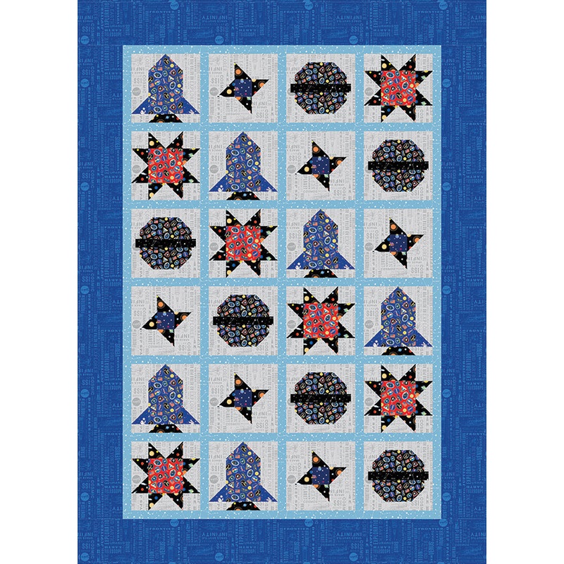 Reach For The Stars with NASA by Riley Blake Designs : People in Space Quilt Kit
