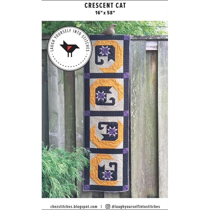 SALE Crescent Cat Quilt PATTERN P197 - Laugh Yourself Into Stitches - Riley Blake Designs - INSTRUCTIONS Only - Strong Beginner
