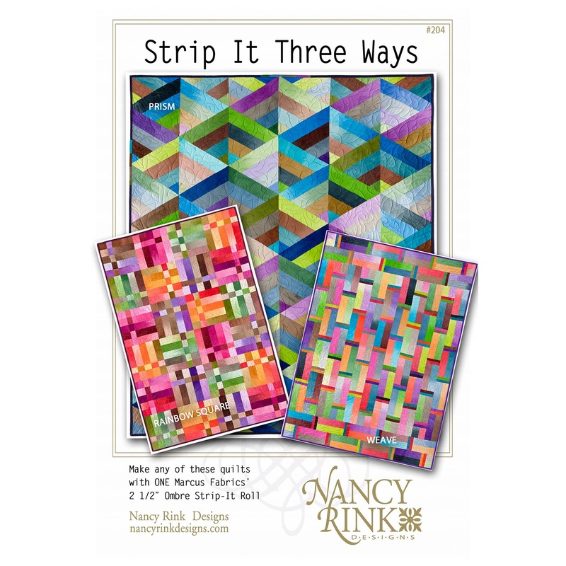 Strip It Three Ways Quilt Pattern by Nancy Rink Designs