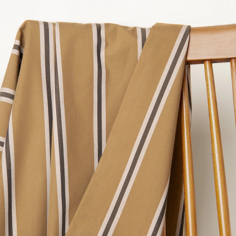 Atelier Brunette - Cotton Shirting - Weave Line - Iced Mocha