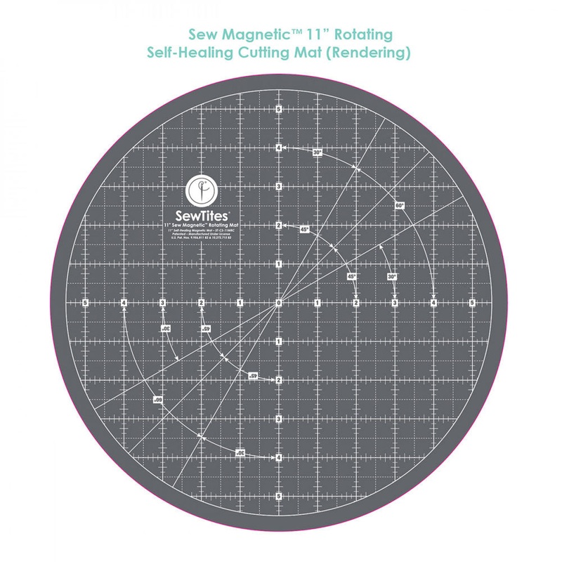 Sew Magnetic 11in Rotating Self-Healing Cutting Mat
