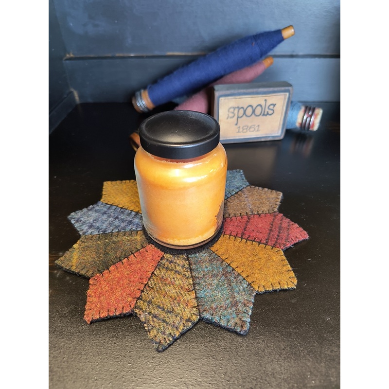Dresden Plate (Small) Wool Mat Digital Download
