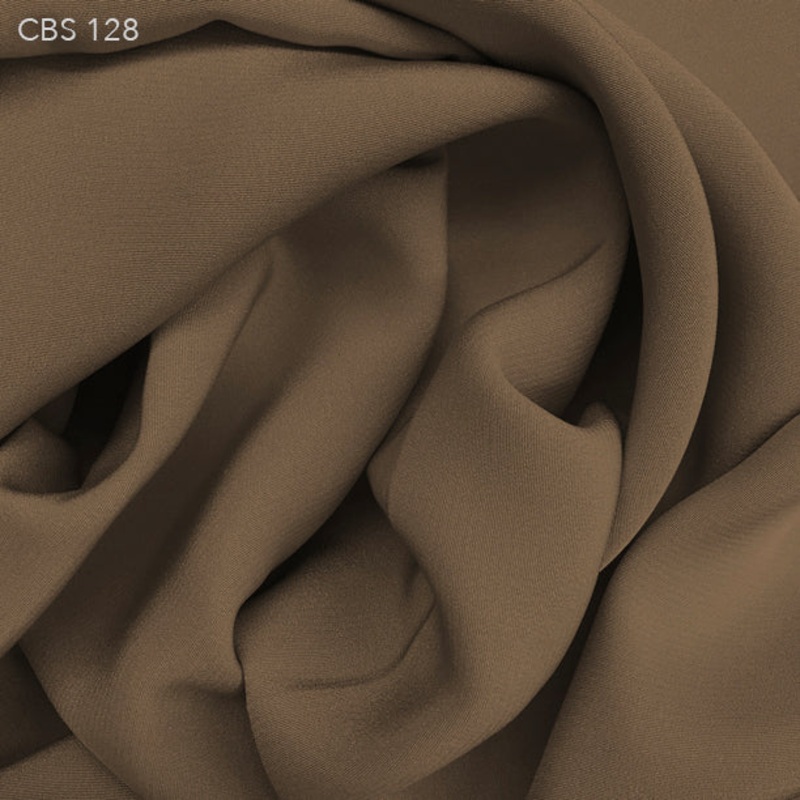 Silk Crepe Back Satin - Chocolate Powder
