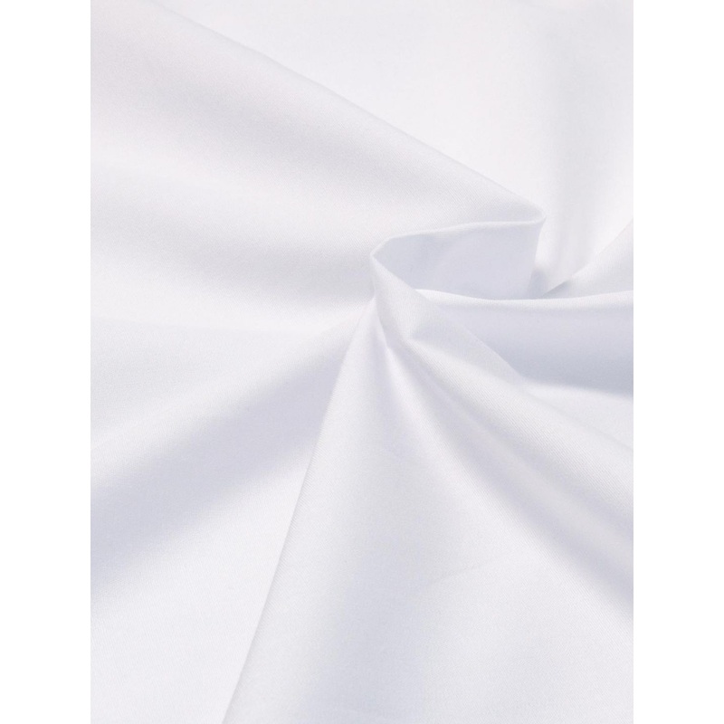100% cotton poplin twill fabric 58" wide DYEABLE white